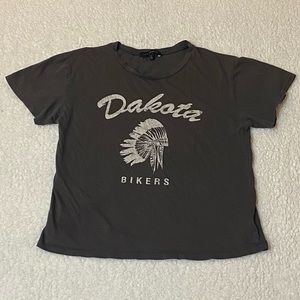 L.A Hearts Women's Short Sleeve Cropped Graphic T- Shirt Size Small